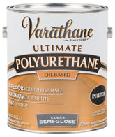 Varathane 6031 Polyurethane, Semi-Gloss, Liquid, Clear, 1 gal, Can